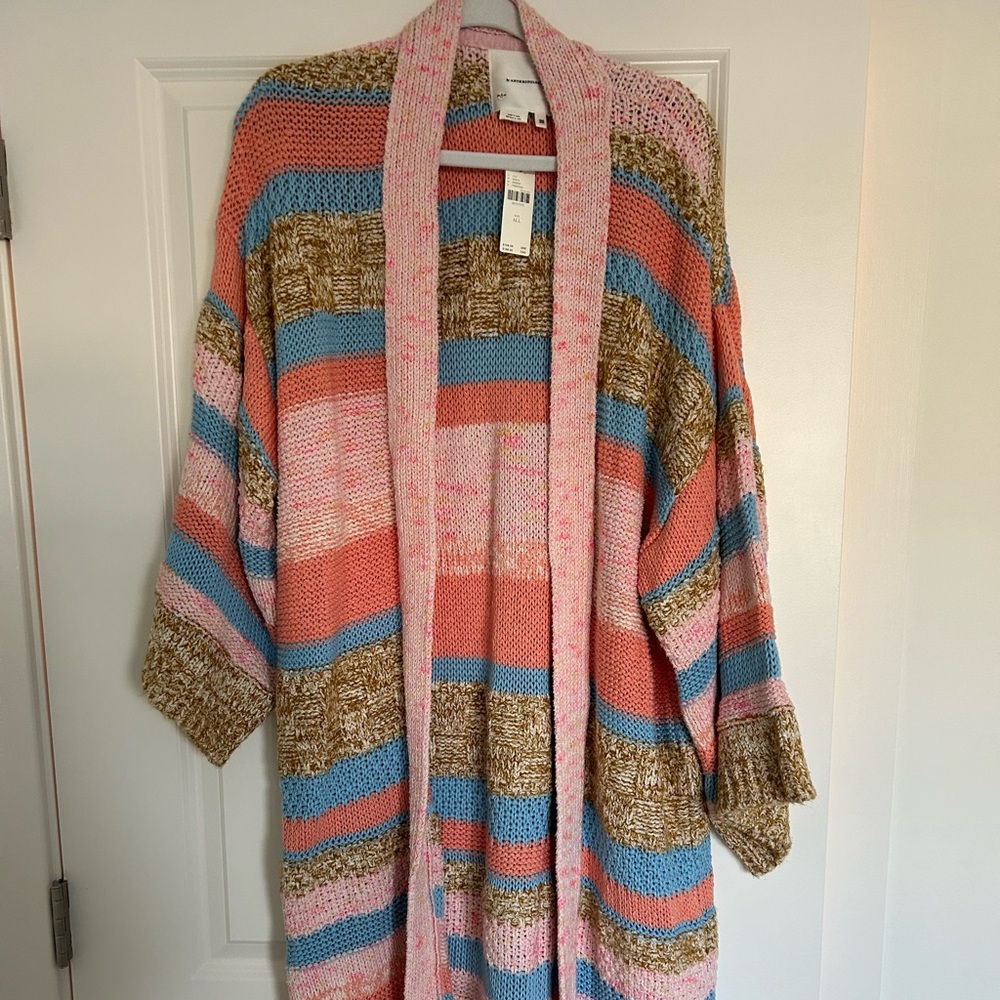 Anthropologie Stripe Cardigan